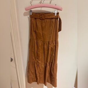 TCEC midi brown skirt